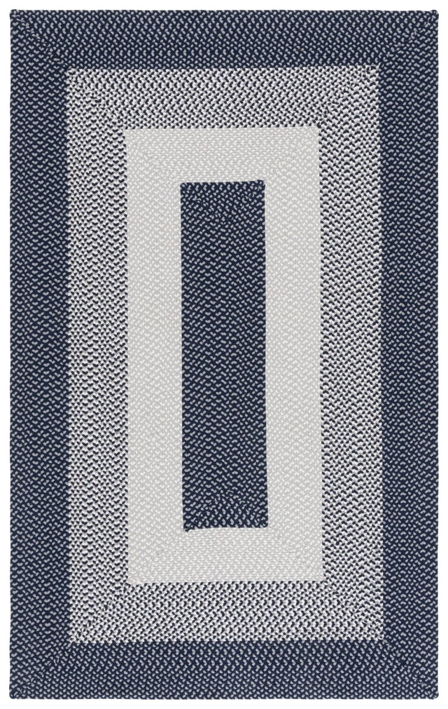 Safavieh Braided 800 4'-0" x 6'-0" Rug in Grey / Blue