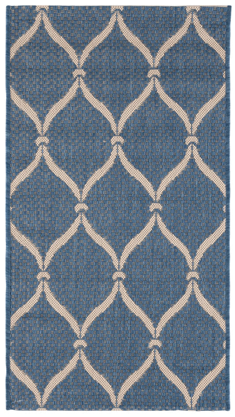 Safavieh Courtyard 2'-0" x 3'-7" Rug in Blue / Beige