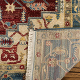 Safavieh Kashan 4'-0" x 6'-0" Rug in Blue / Red