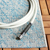 Safavieh Courtyard 5'-3" x 7'-7" Rug in Grey / Navy