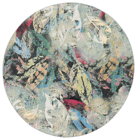 Safavieh Barbados 500 6'-6" x 6'-6" Rug in Black Green / Pink