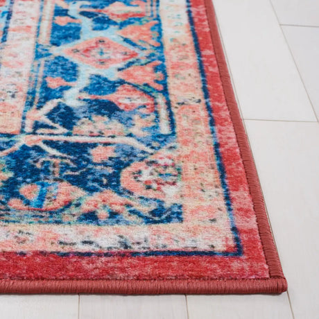 Safavieh Riviera 4'-5" x 6'-5" Rug in Navy / Red