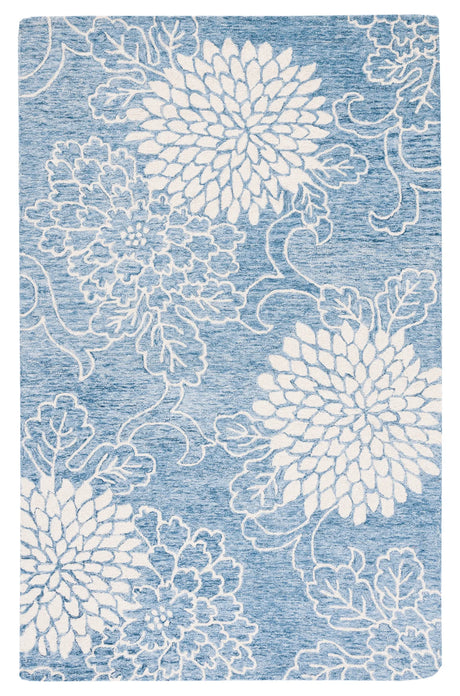 Safavieh Jardin 5'-0" x 8'-0" Rug in Blue / Ivory