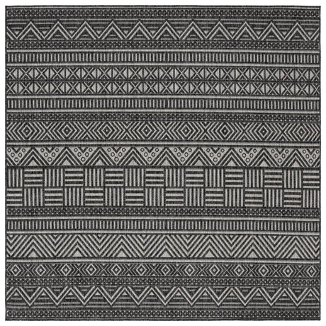 Safavieh Beach House 6'-7" x 6'-7" Rug in Charcoal / Grey