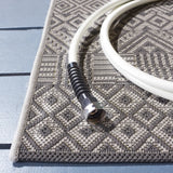 Safavieh Courtyard 4'-0" x 5'-7" Rug in Brown / Grey