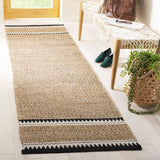 Safavieh Natural Fiber 2'-3" x 10'-0" Rug in Natural / Black