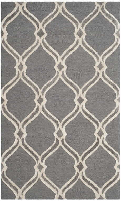 Safavieh Manchester 3'-0" x 5'-0" Rug in Dark Grey / Ivory