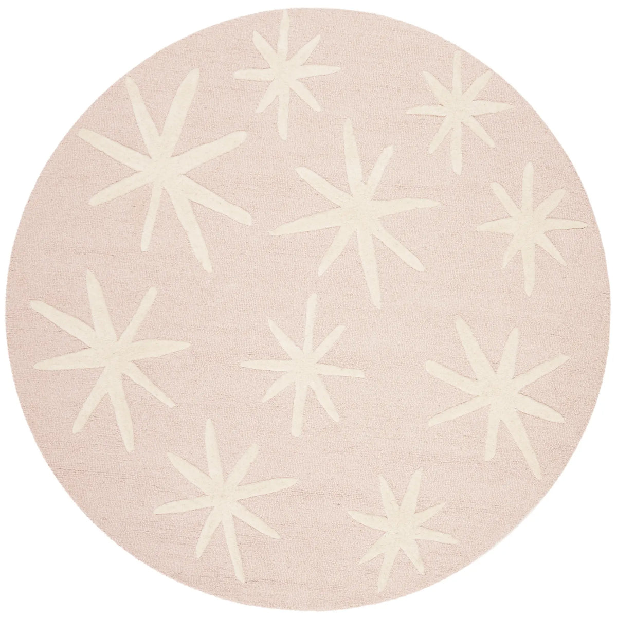 Safavieh Safavieh Kids 5'-0" x 5'-0" Rug in Pink / Ivory
