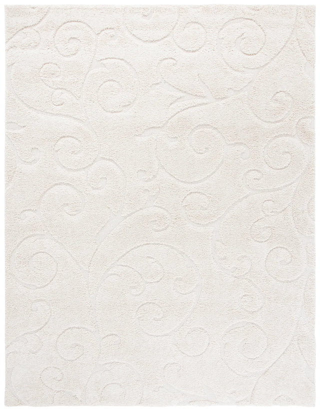 Safavieh Florida Shag 9'-6" x 13'-0" Rug in Creme / Creme