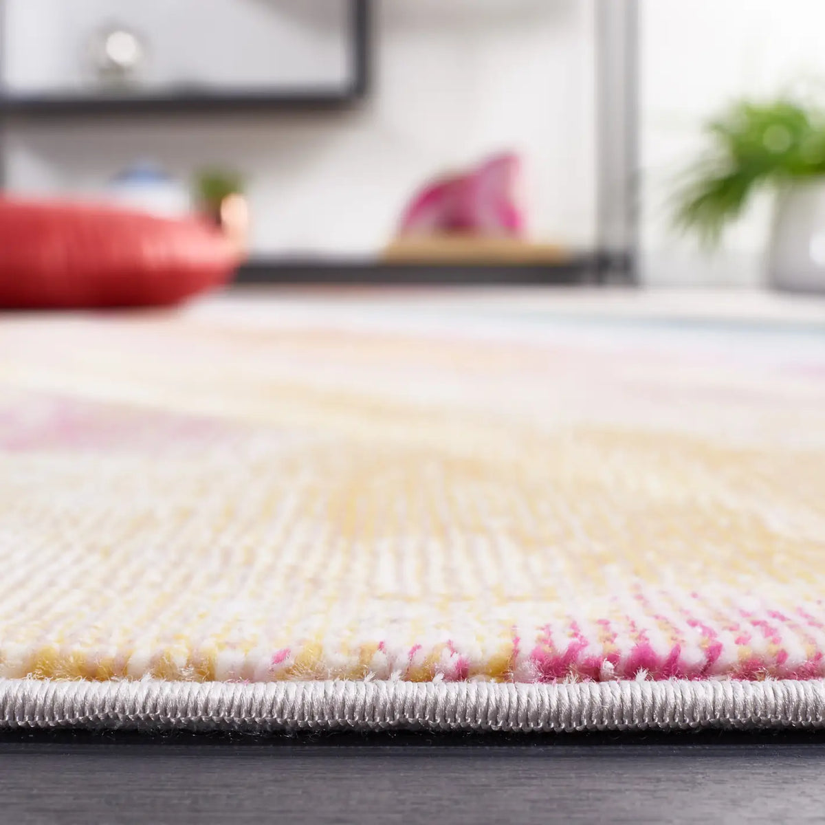 Safavieh Art Studio 4'-0" x 6'-0" Rug in Ivory / Rust