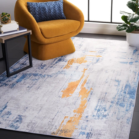 Safavieh Tacoma 4'-0" x 6'-0" Rug in Grey / Blue
