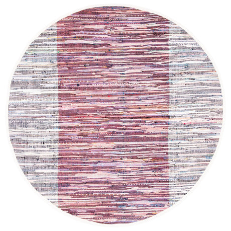 Safavieh Rag Rug 6'-0" x 6'-0" Rug in Red / Grey