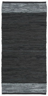 Safavieh Vintage Leather 2'-0" x 3'-0" Rug in Black / Grey