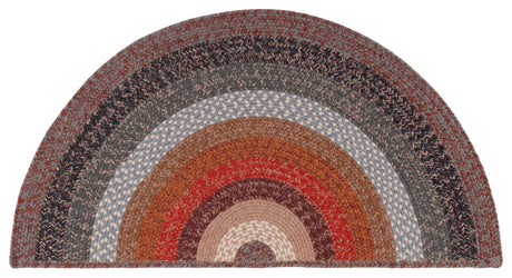 Safavieh Braided 2'-0" x 4'-0" Rug in Brown / Rust