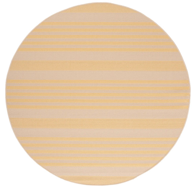 Safavieh Courtyard 6'-7" x 6'-7" Rug in Gold / Beige