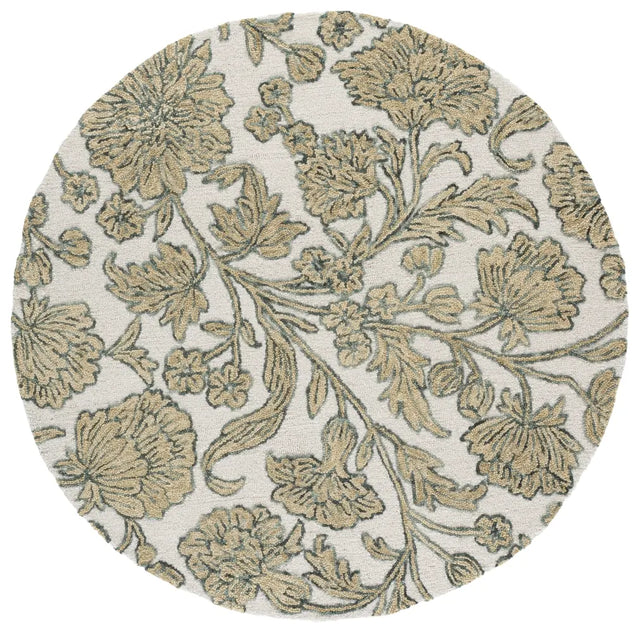 Safavieh Jardin 6'-0" x 6'-0" Rug in Ivory / Green