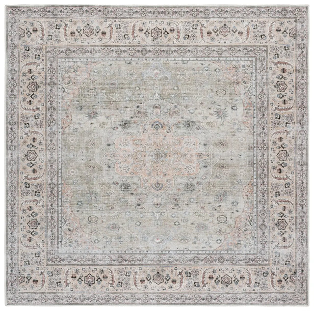 Safavieh Arizona 6'-0" x 6'-0" Rug in Light Green / Beige