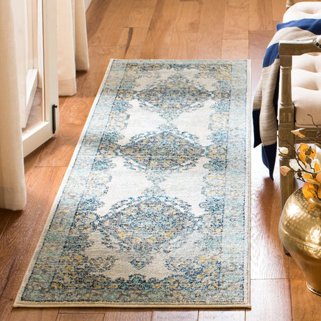Safavieh Evoke 2'-2" x 7'-0" Rug in Grey / Blue