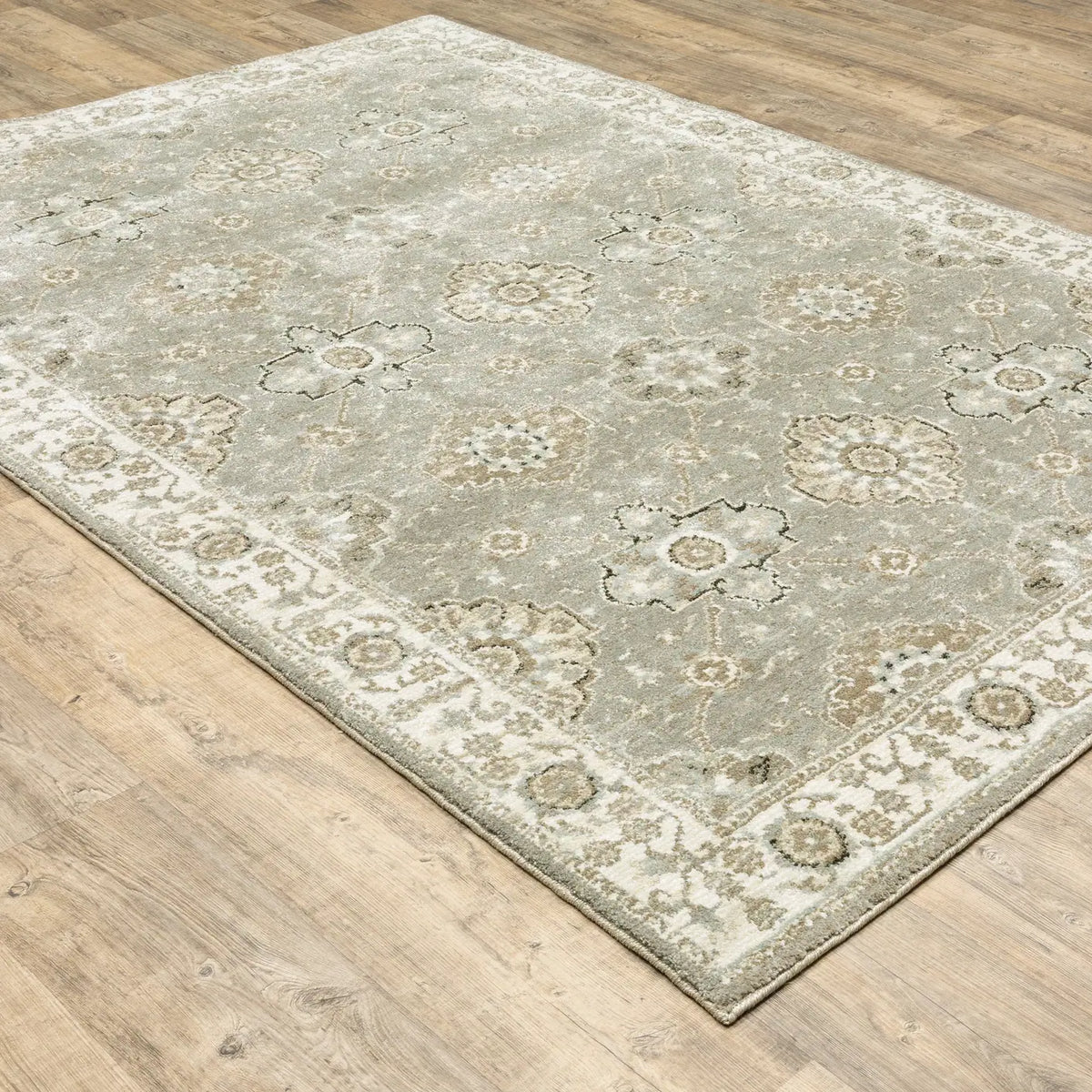 Oriental Weavers Sphinx Andorra 8929H Grey / Ivory Rugs - angle detail