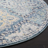 Safavieh Evoke 5'-3" x 5'-3" Rug in Light Blue / Ivory