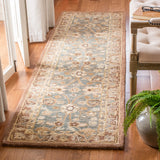 Safavieh Anatolia 2'-3" x 8'-0" Rug in Teal / Camel