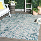 Safavieh Courtyard 5'-3" x 7'-7" Rug in Grey / Blue
