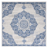 Safavieh Brentwood 6'-7" x 6'-7" Rug in Ivory / Navy