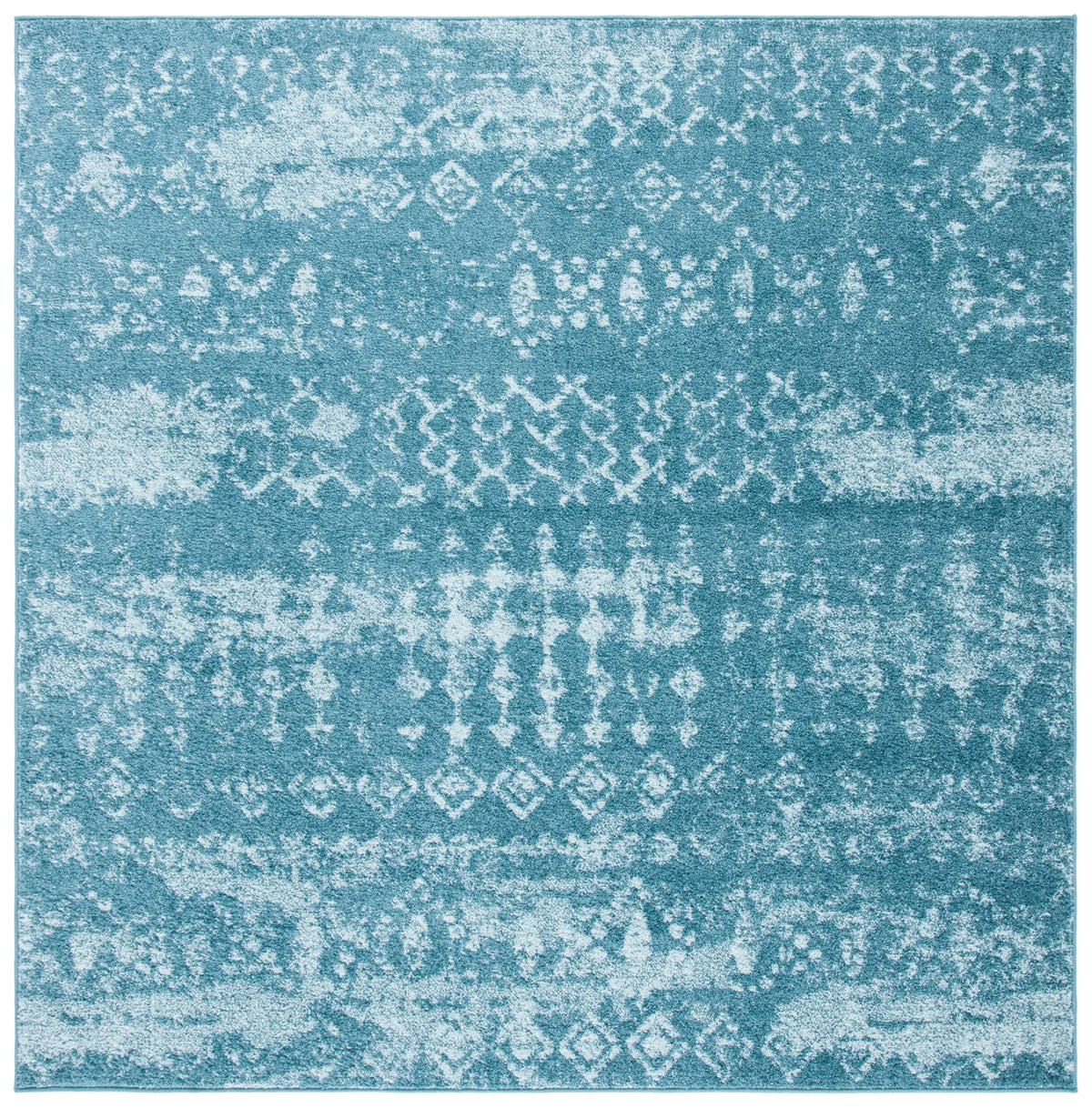 Safavieh Tulum 6'-7" x 6'-7" Rug in Turquoise / Blue