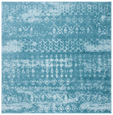 Safavieh Tulum 6'-7" x 6'-7" Rug in Turquoise / Blue