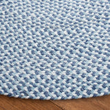 Safavieh Braided 5'-0" x 5'-0" Rug in Blue / Aqua