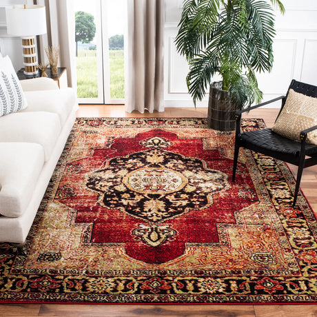 Safavieh Vintage Hamadan 10'-6" x 14'-0" Rug in Red / Multi