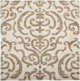 Safavieh Florida Shag 6'-7" x 6'-7" Rug in Cream / Beige