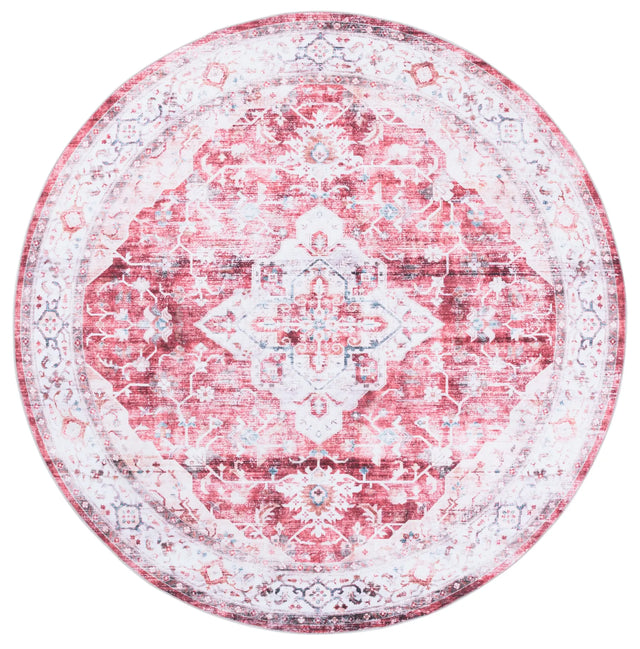 Safavieh Martha Stewart Washable 6'-0" x 6'-0" Rug in Rust / Gold