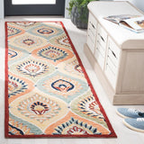 Safavieh Heritage 2'-3" x 8'-0" Rug in Green / Rust