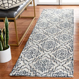 Safavieh Abstract 2'-3" x 8'-0" Rug in Ivory / Navy