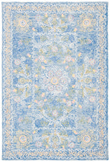 Safavieh Micro-Loop 4'-0" x 6'-0" Rug in Blue / Green