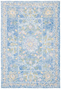 Safavieh Micro-Loop 4'-0" x 6'-0" Rug in Blue / Green