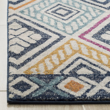 Safavieh Evoke 4'-0" x 6'-0" Rug in Navy / Ivory
