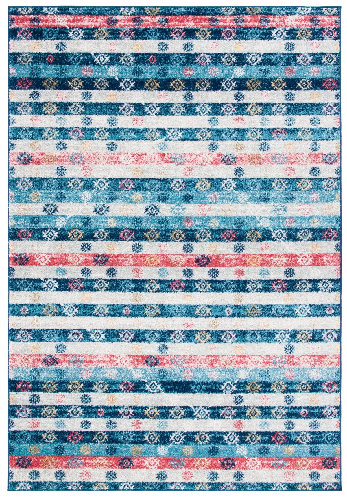 Safavieh Madison 700 4'-0" x 6'-0" Rug in Navy / Ivory