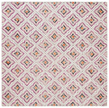 Safavieh Trace 6'-0" x 6'-0" Rug in Plum / Grey