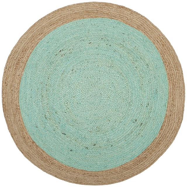 Safavieh Natural Fiber 5'-0" x 5'-0" Rug in Aqua / Natural