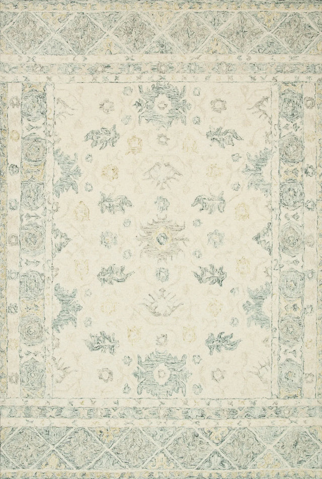 Loloi Norabel Nor-01 Ivory/Slate Rugs - main flat