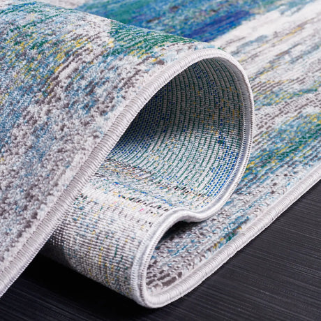 Safavieh Art Studio 4'-0" x 6'-0" Rug in Light Grey / Blue
