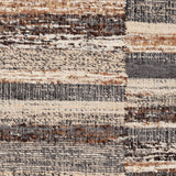 Chandra Kinsey KIN-56900 Brown / Gray / Tan rug, close-up detail
