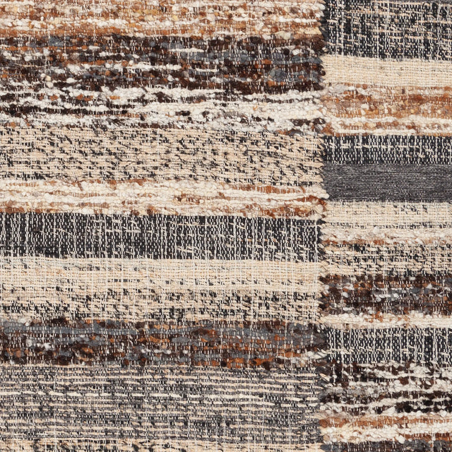 Chandra Kinsey KIN-56900 Brown / Gray / Tan rug, close-up detail