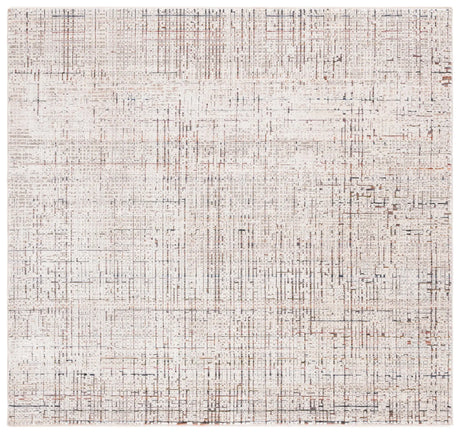 Safavieh Harlow 6'-3" x 6'-3" Rug in Ivory Grey / Rust