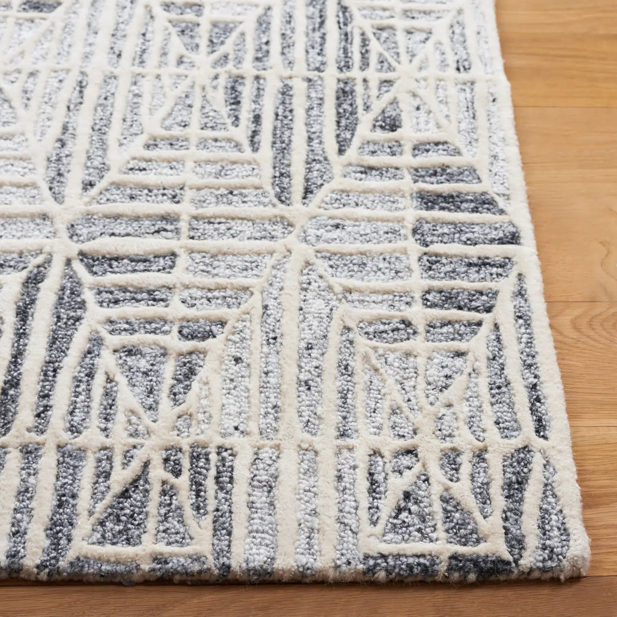 Safavieh Ebony 4'-0" x 6'-0" Rug in Grey / Ivory