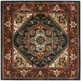 Safavieh Summit 6'-7" x 6'-7" Rug in Dark Grey / Red
