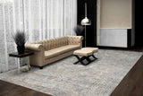 Dynamic Rugs Flare 14741 Power Loomed Traditional Beige/Ivory/Blue Rug - Room