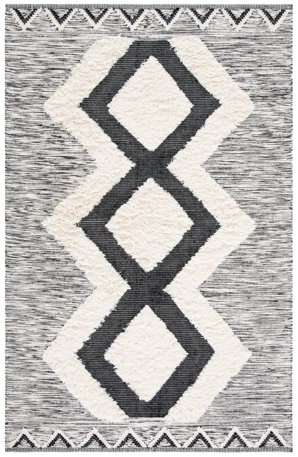 Safavieh Kenya 6'-0" x 9'-0" Rug in Ivory / Black